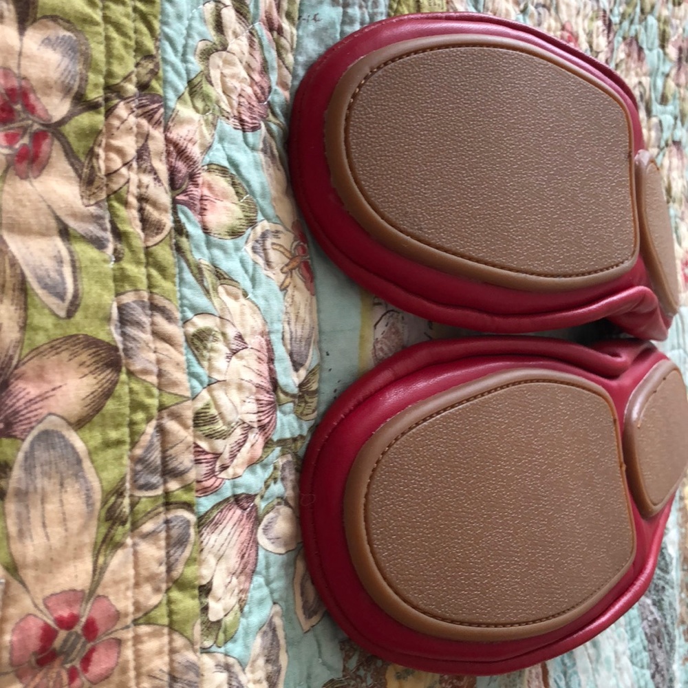 Tieks look-alike size 11/42, cardinal red leather - Picture 4 of 7